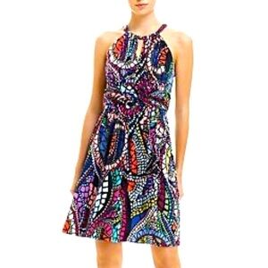 Chequer Mosaic Dress Size 4 Cocktail Wedding Guest